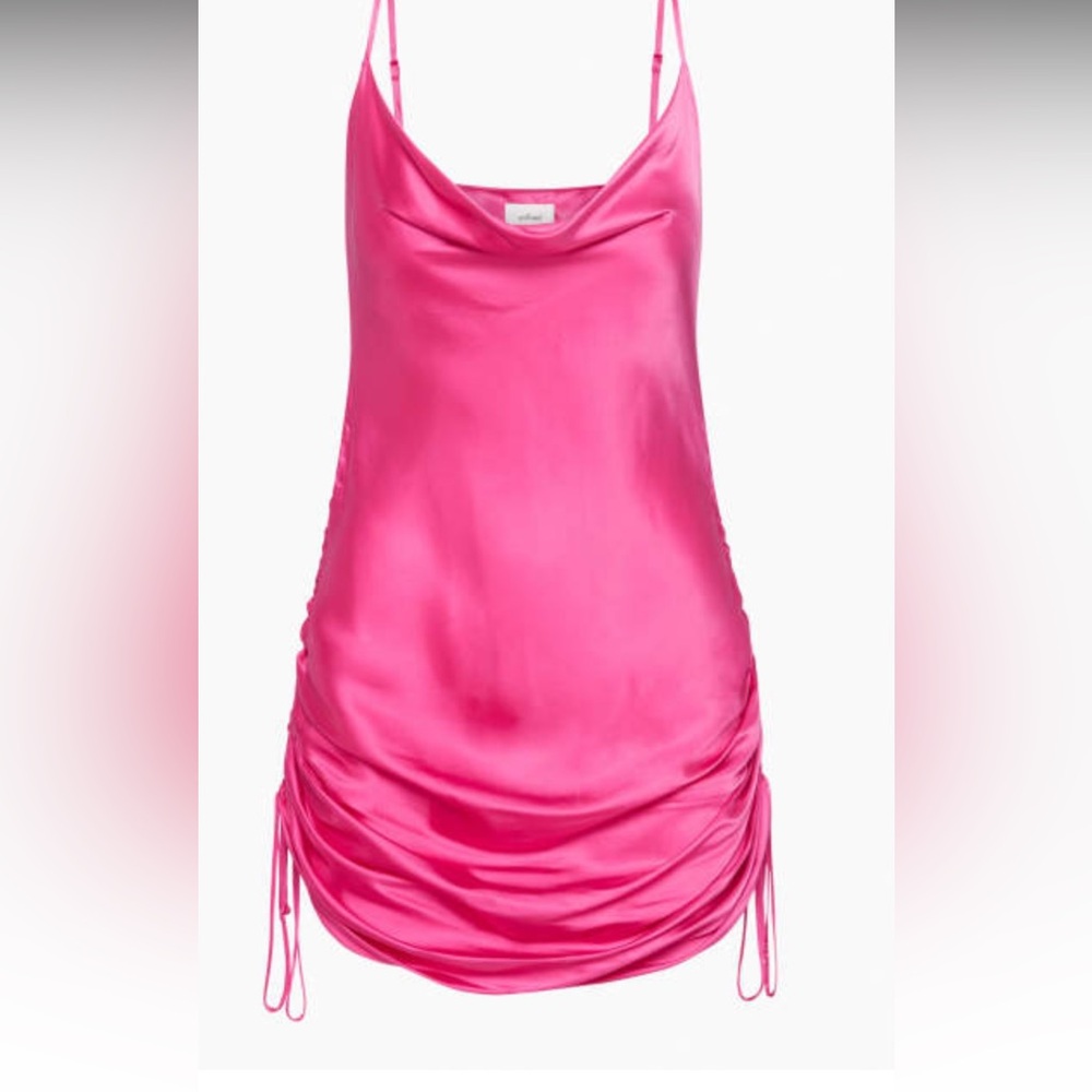 Wilfred ruched slip dress